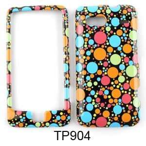  FOR HTC MOBILE G2 VISION CASE COVER SKIN COLORFUL DOTS 