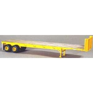   Construction Yellow Trail Mobile 40 Flatbed Trailer Kit Toys & Games