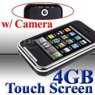  LCD Touch Screen 4GB 4G  MP4 Player FM Camera Free Touch pen  
