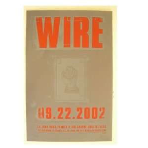  Wire La Zona Rosa Silk Screen Poster Jaime Everything 