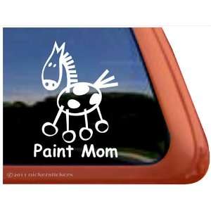  Paint Mom Stick Horse Trailer Vinyl Window Decal Sticker 