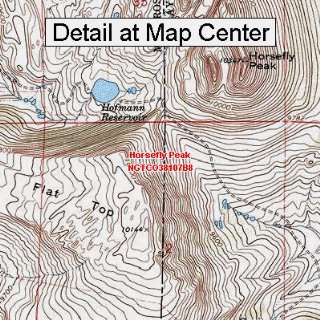 USGS Topographic Quadrangle Map   Horsefly Peak, Colorado (Folded 
