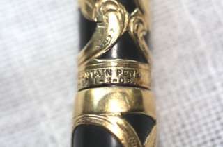   Turban Mini Filigree Fountain Pen 14k Lucky Curve Nib 1920s  