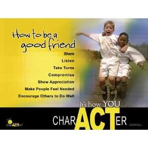  CHARACTER EDUCATION Friendship Vinyl Banner   How to Be 