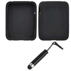  Skin Rubber Soft Case + Black Mini Stylus with 3.5mm Adapter Plug 