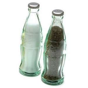  Coca Cola Mini Glass Salt and Pepper Shakers Set of 2 