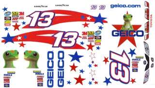 13 CASEY MEARS GEICO TOYOTA 2012 1/25th   1/24th Scale Waterslide 