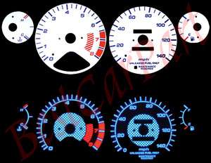 94 95 Accord l4 MT/AT BLUE INDIGLO GLOW WHITE GAUGES  
