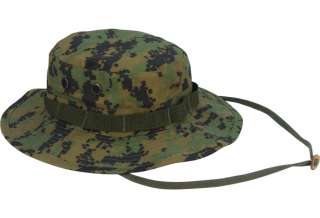 ROTHCO MARPAT WOODLAND STYLE DIGITAL CAMO BOONIE JUNGLE HAT SIZE 7 1/4 