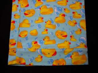 Ladies 2 pc Rubber Ducky Cotton Flannel Pajamas Set S  