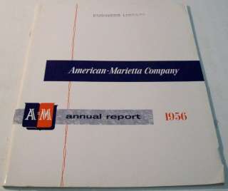 American Marietta Company 1956 Annual Report  