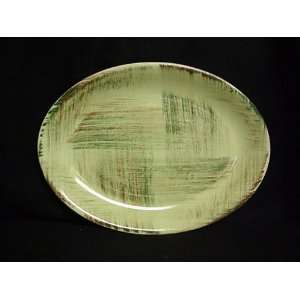  MELOX/VERNONWARE PLATTER RAFFIA 9 1/2 