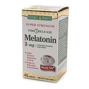  Natures Bounty Melatonin 5mg Time Released , Tablets, 45 