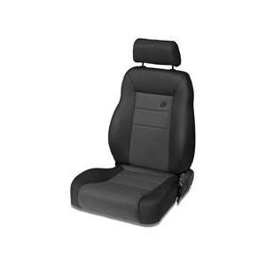   TrailMax II Pro Black Denim Fabric Driver Side Jeep Seat Automotive