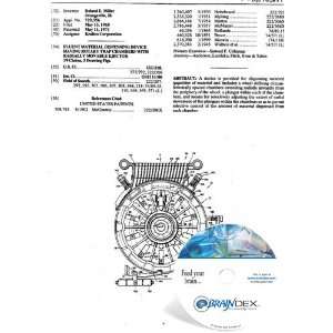 NEW Patent CD for FLUENT MATERIAL DISPENSING DEVICE HAVING ROTARY TRAP 