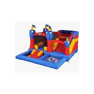 Blast Zone Misty Kingdom Inflatable Bouncer   Water Park with Slide by 