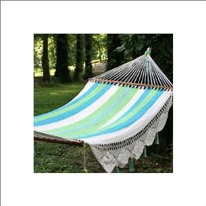  Deluxe Mayan Hammock with Wood Oatmeal, Lime Green, Pastel 