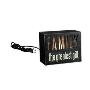 Inspirational Message Box Light, Plug In, Family