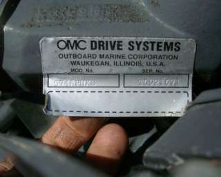 1985 OMC 350 5.7 Marine Engine, Complete Liftout  