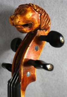 Lion head violinPowerful&Sweet tone#0331Master handmade Old Spruce 