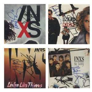  Set Of Four CD Albums   Autographed Inxs Music