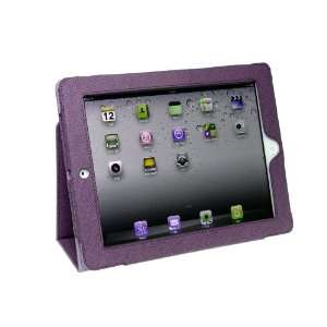   iPad 3 Synthetic Leather Case Cover Slide In Pouch and Kickstand