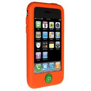   for iPhone 3G (Orange) with Screen Protector & iPhone Stylus Combo