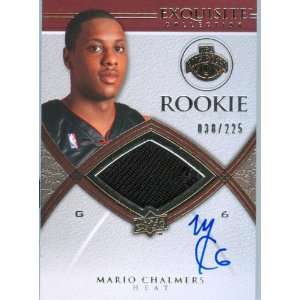  Exquisite Collection Authentic Mario Chalmers Rookie Autograph Game 