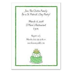  Irish Cake Party Invitation