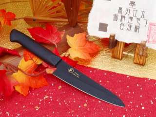 Japanese Yanagi Deba Santoku Nakiri chef knife Black SS  