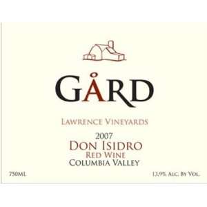  2009 Gard Vintners Don Isidro Red 750ml Grocery & Gourmet Food