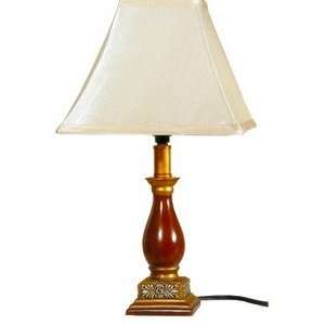  Porter Antique Gold & Maple Table Lamp