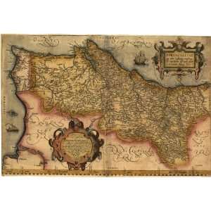  1579 map of Portugal