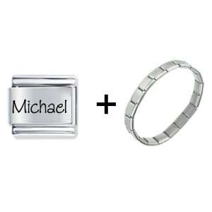   Zipty Do Font Name Michael Italian Charm Bracelet Pugster Jewelry