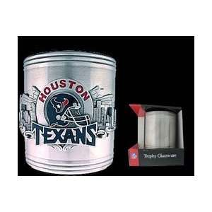  NFL Can Cooler   Pewter Emblem Houston Texans Sports 