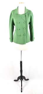 Perfect ANN TAYLOR LOFT Green Cotton Knit Double Breasted CARDIGAN 