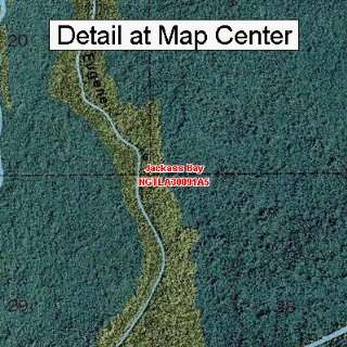  USGS Topographic Quadrangle Map   Jackass Bay, Louisiana 
