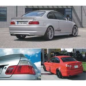  Fiberglass Rear Spoiler 3PCs For BMW E46 3 Seires 1998 