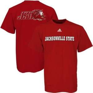  adidas Jacksonville State Gamecocks Red Prime Time T shirt 