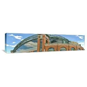 Miller Park Outside, Home of the Brewers   Gallery Wrapped Canvas 