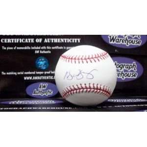  Michael Young Autographed Ball