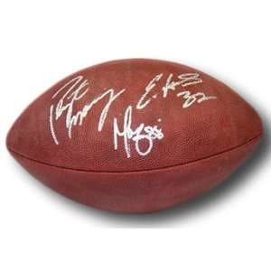 James Harrison Autographed Football   Manning Colts Silver  