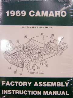 1969 69 Camaro bound Factory Assembly Manual SS RS Z28  