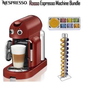 Nespresso C500 US RE NE Maestria C500 Rosso Espresso Machine Bundle 