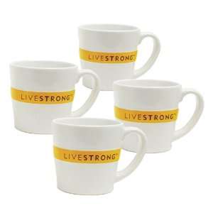  Livestrong by Chantal Short and Stout Mug, Glossy White 