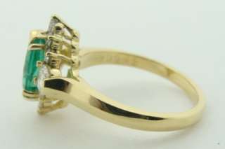 Designer Kurt Wayne 18K Gold Emerald & Diamond Ring  