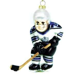  Los Angeles Kings NHL Glass Hockey Player Ornament (4 