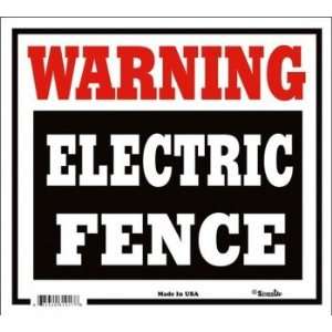 Warning Electric Fence Sign