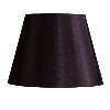   Barrel Shaped Lamp Shade, Black, Faux Silk Fabric, Laura Ashley  