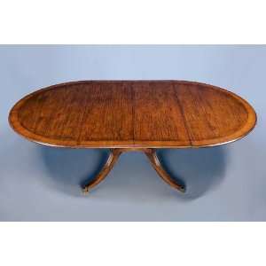  English Cherry Pedestal Extending Dining Table Furniture 